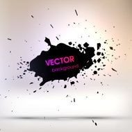 Abstract Ink Blot for Grunge Backgound N241