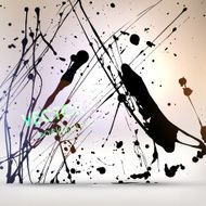 Abstract Ink Blot for Grunge Backgound N243