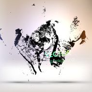 Abstract Ink Blot for Grunge Backgound N248
