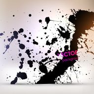 Abstract Ink Blot for Grunge Backgound N250