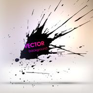 Abstract Ink Blot for Grunge Backgound N255