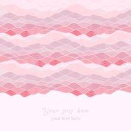 Abstract invitation card of waves