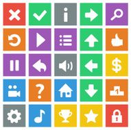 Flat game icons N8