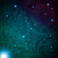 Floral Retro Background for Vintage Design N554