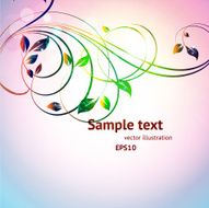 Floral Retro Background for Vintage Design N556