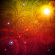 Floral Retro Background for Vintage Design N576