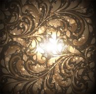 Floral Retro Background for Vintage Design N599