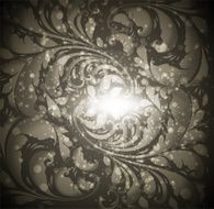 Floral Retro Background for Vintage Design N611