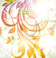 Floral Retro Background for Vintage Design N619