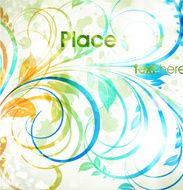 Floral Retro Background for Vintage Design N646