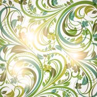 Floral Retro Background for Vintage Design N654