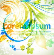 Floral Retro Background for Vintage Design N664