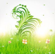 Floral Retro Background for Vintage Design N667