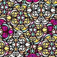 Colorful abstract ethnic seamless pattern