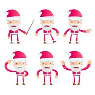 Santa in various poses N16