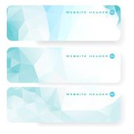 Abstract vector mosaic banners N124