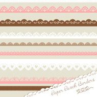 Lace paper punch borders N2