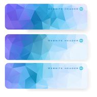Abstract vector mosaic banners N126
