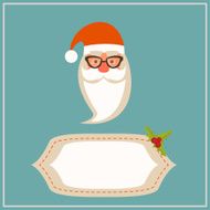Santa Claus on vintage background N2