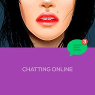 Chatting online background