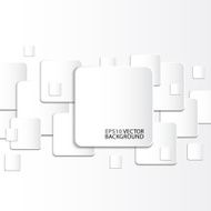 Paper square banner on white background N2