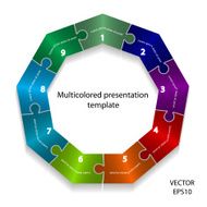 Abstract colorful presentation template design element N2