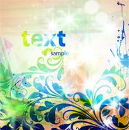 Floral Retro Background for Vintage Design N693