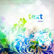 Floral Retro Background for Vintage Design N694