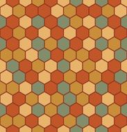 Seamless hexagon pattern N3