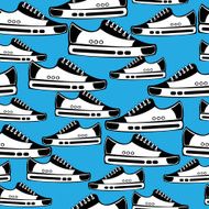 seamless pattern youth shoes