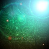Floral Retro Background for Vintage Design N776