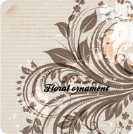 Floral Retro Background for Vintage Design N787