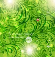 Floral Retro Background for Vintage Design N794
