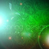 Floral Retro Background for Vintage Design N806