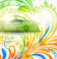 Floral Retro Background for Vintage Design N810