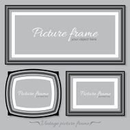 Vintage picture frame black and white