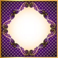 violet background a frame