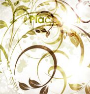 Floral Retro Background for Vintage Design N845