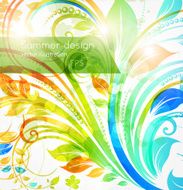 Floral Retro Background for Vintage Design N848