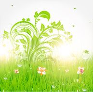 Floral Retro Background for Vintage Design N856