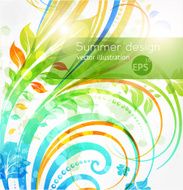 Floral Retro Background for Vintage Design N859