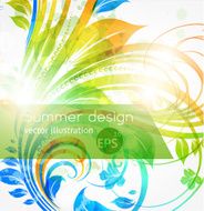 Floral Retro Background for Vintage Design N860