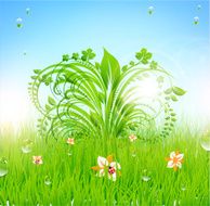 Floral Retro Background for Vintage Design N864