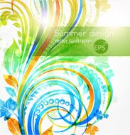 Floral Retro Background for Vintage Design N868