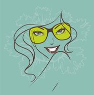 Beauty floral woman N14