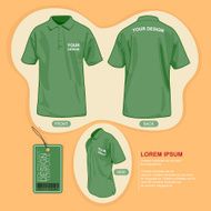 Polo shirt uniform template N5