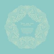 Ornamental round lace frame N20