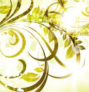 Floral Retro Background for Vintage Design N877