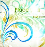 Floral Retro Background for Vintage Design N881