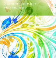 Floral Retro Background for Vintage Design N883
